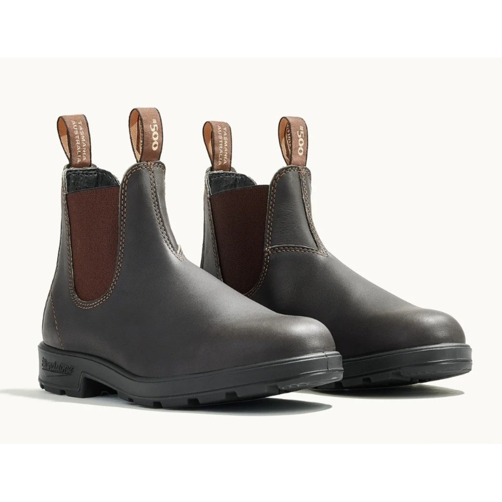 Blundstone 500 Original Chelsea Boots Stout Brown Leather Boot AU 5.5 US 8.5